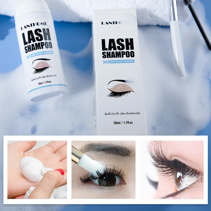Eyelash Extension Foam Cleanser - Zestaw do przedłużania rzęs: 50 ml