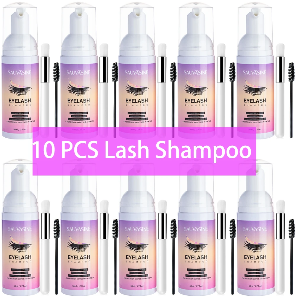 Eyelash Extension Foam Cleanser - 5/10PCS 50ML Szampon do przedłużania rzęs