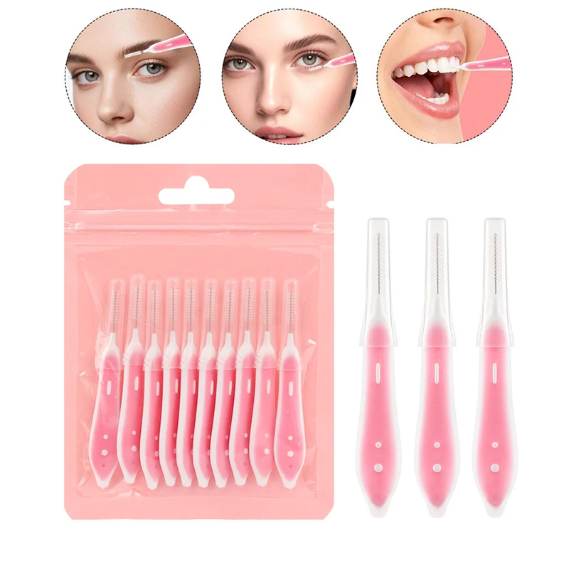 Eyelash Extension Eyelash - 10 szt. Mini szczoteczki do brwi,