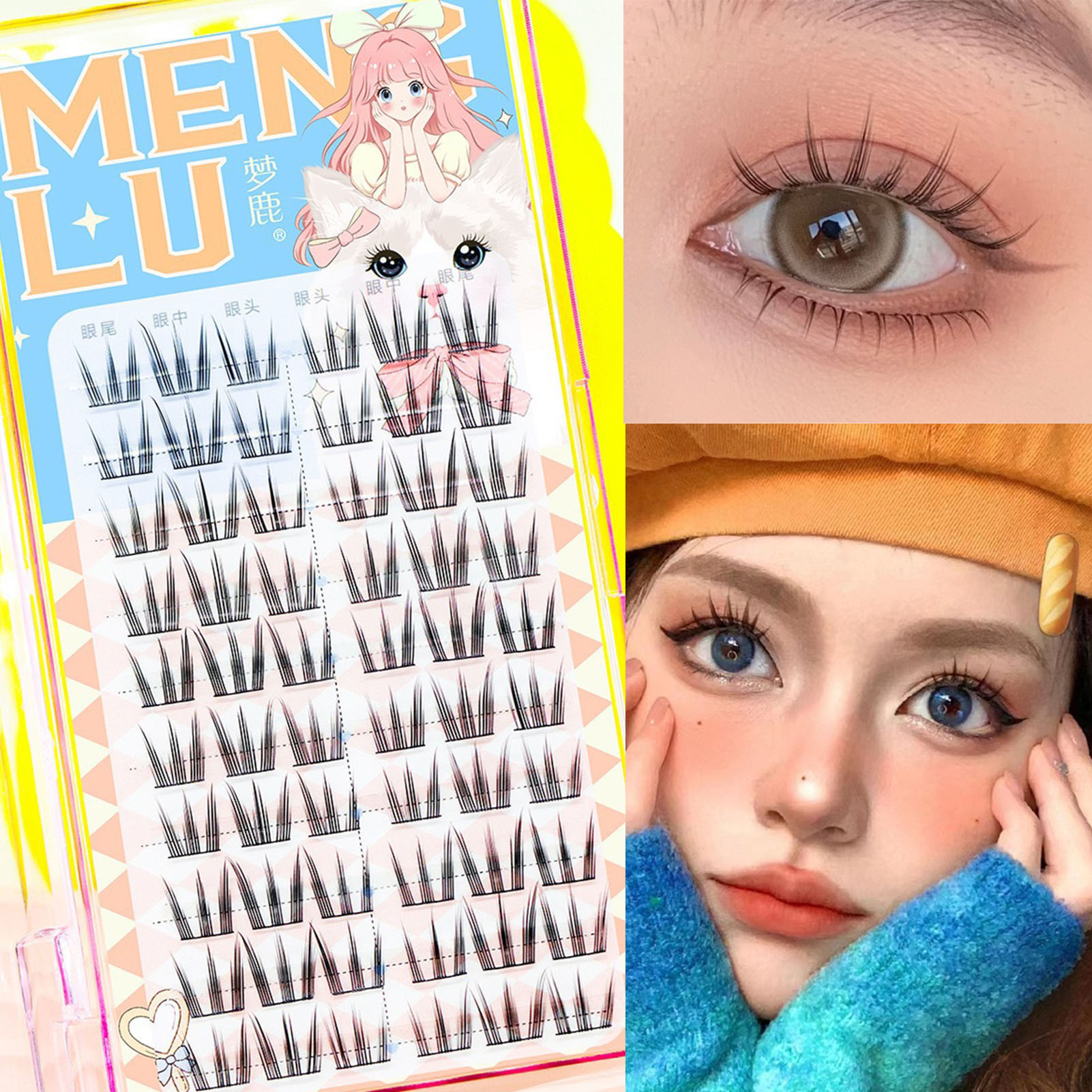Eyelash Extension In Chinese - 10 rzędów słonecznik sztuczne rzęsy czarne