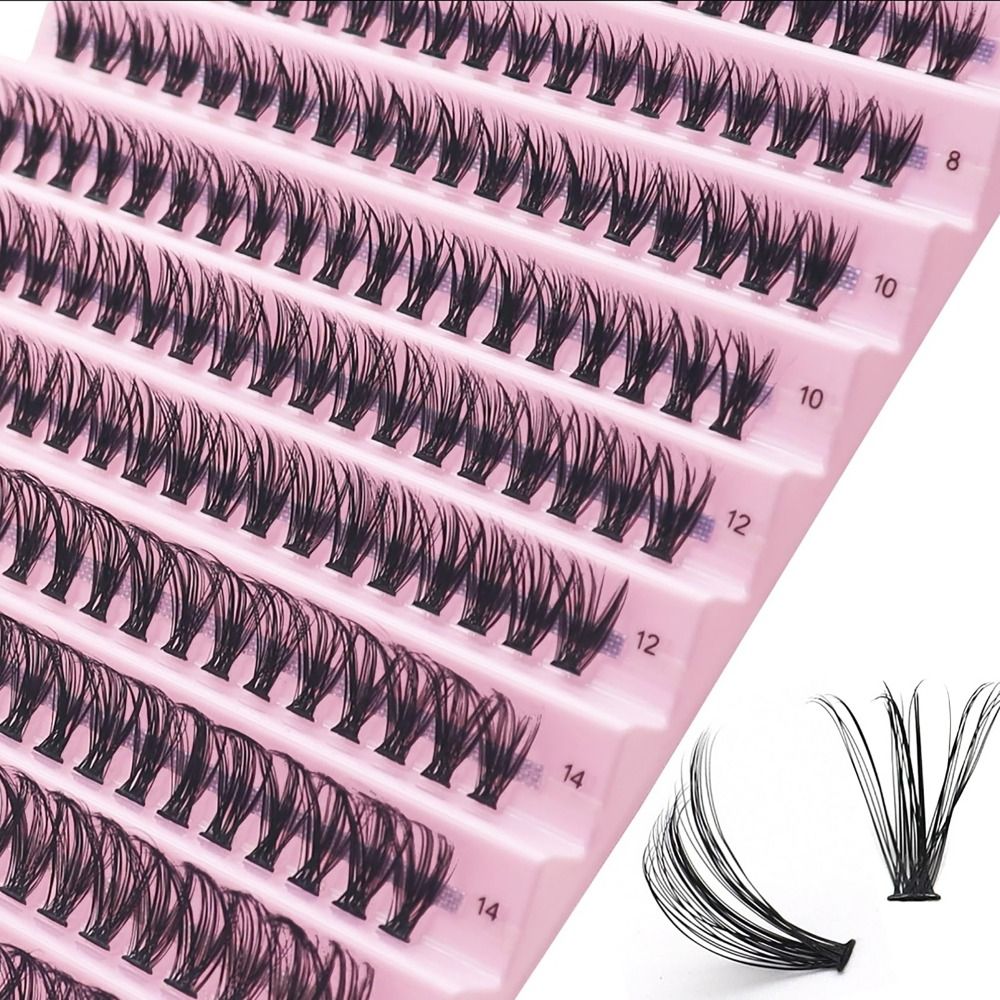 Eyelash Extension C Curl - 40D 8/10/12/14/16mm pojedyncze klastry rzęs objętość