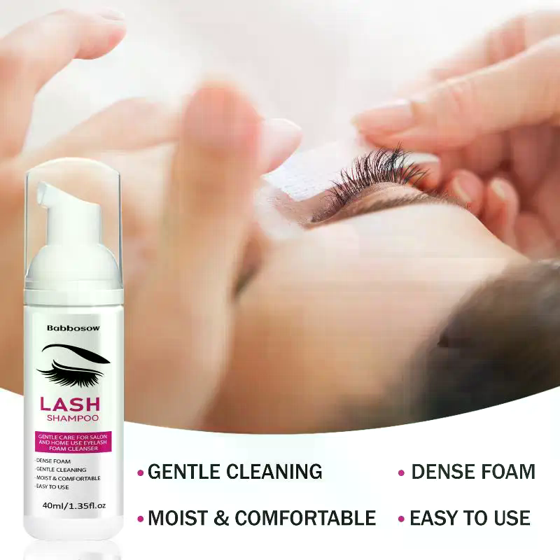 Eyelash Extension Foam Cleanser - 40ml Pianka do mycia rzęs z