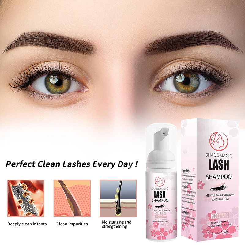 【A】60ML Szybko Czyścący Szampo – Eyelash Extension Foam Cleanser recenzja i cena