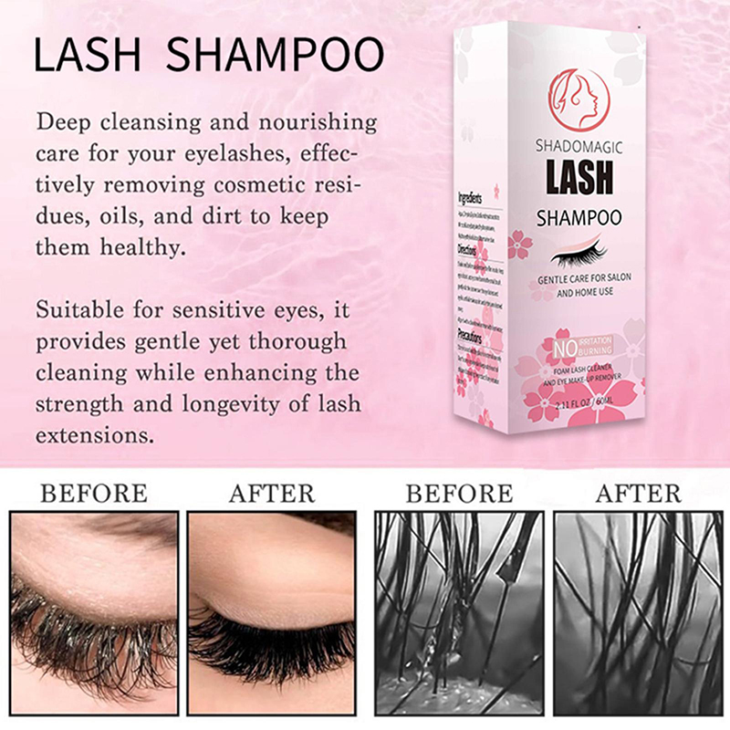 【A】60ML Szybko Czyścący Szampo – Eyelash Extension Foam Cleanser recenzja i cena
