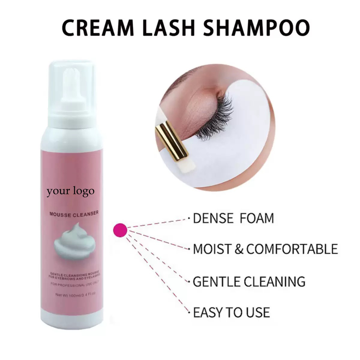 Dostosowany szampon do rzęs z  – Eyelash Extension Foam Cleanser recenzja i cena