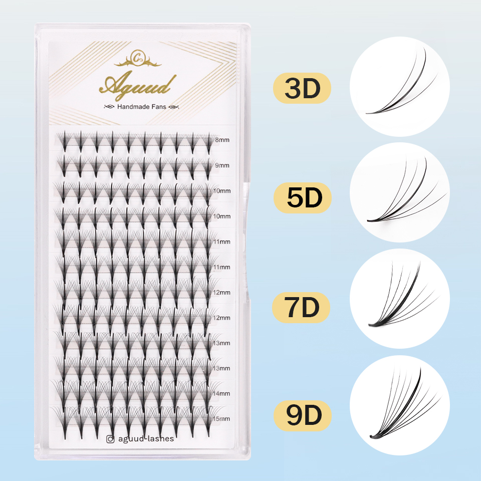 3D, 5D, 7D, 9D, Wispy, готовые – Eyelash Extension Hybrid recenzja i cena