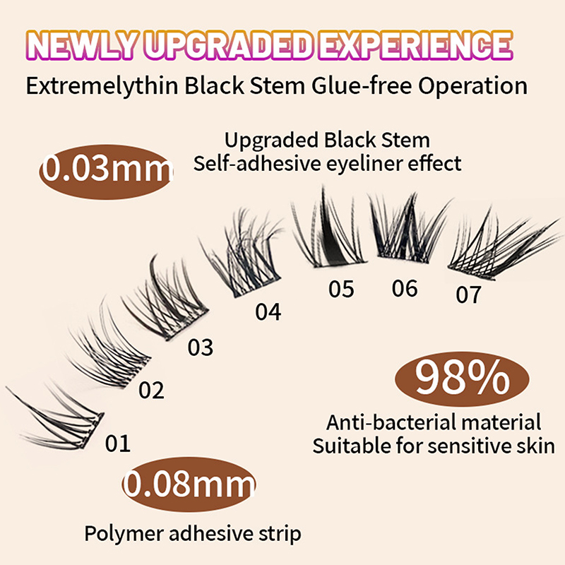 100-160 Kępki Sztucznych Rzęs  – Eyelash Extension No 10 recenzja i cena