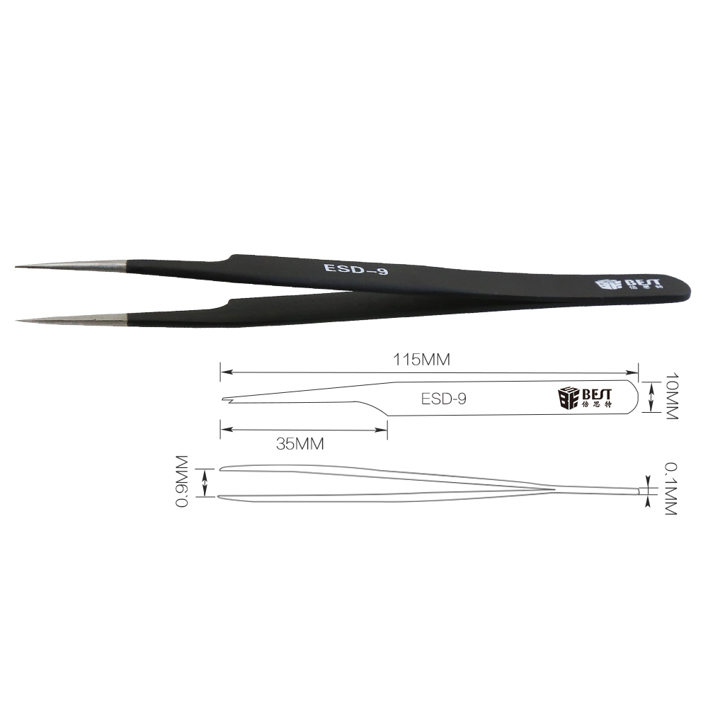 BST-ESD-9 Pęseta antystatyczna – Eyelash Extension In Chinese recenzja i cena