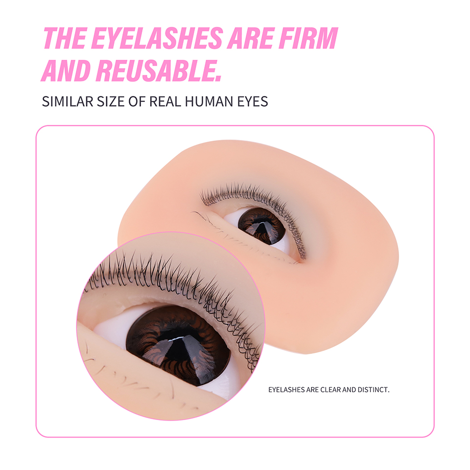 3-warstwowy silikonowy model o – Eyelash Extension Model recenzja i cena