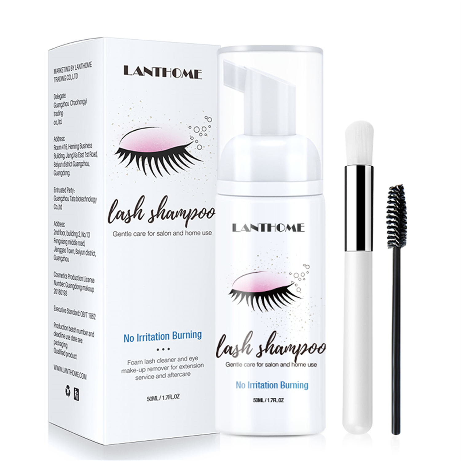 50ml Lanthome szampon do przed – Eyelash Extension Foam Cleanser recenzja i cena