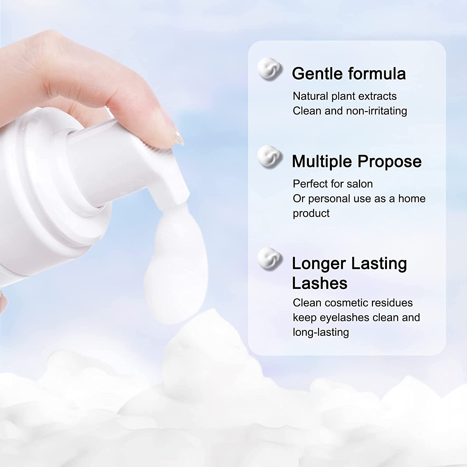 50ML Lanthome Pro szampon do p – Eyelash Extension Foam Cleanser recenzja i cena