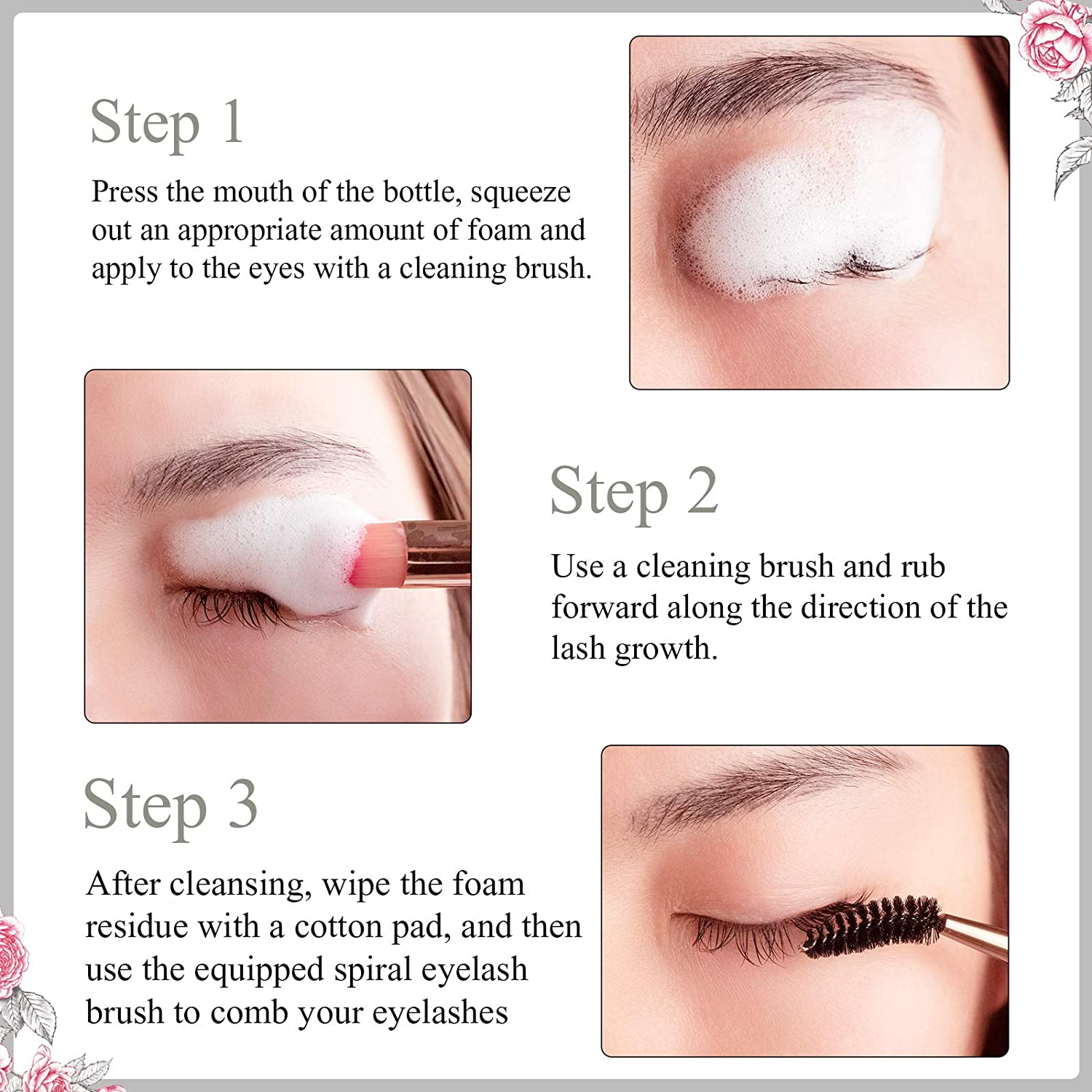 Zestaw do mycia rzęs 50ML zest – Eyelash Extension Foam Cleanser recenzja i cena