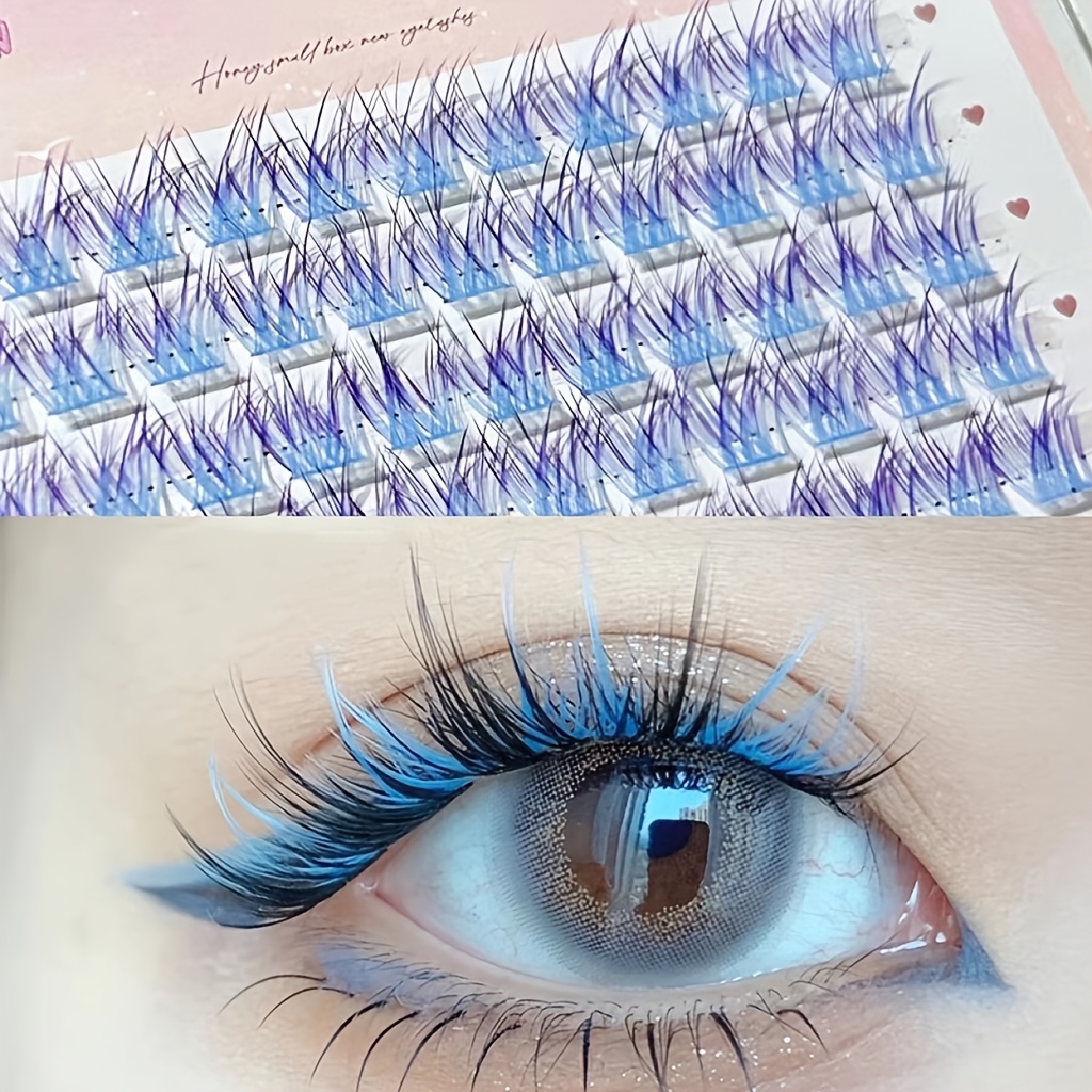 Mixiaohe Kolorowe Rzęsy 60 Kęp – Eyelash Extension Eyelash recenzja i cena