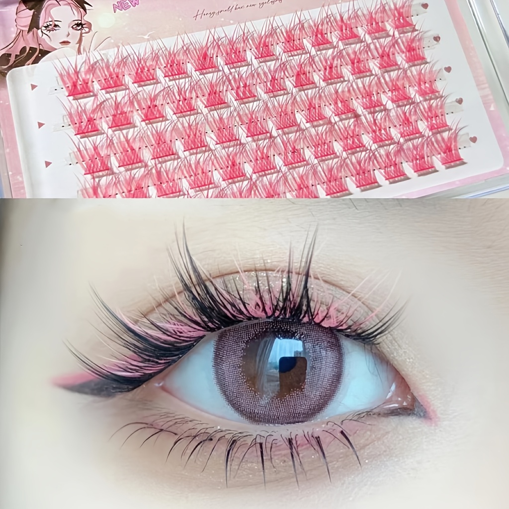 Mixiaohe Kolorowe Rzęsy 60 Kęp – Eyelash Extension Eyelash recenzja i cena
