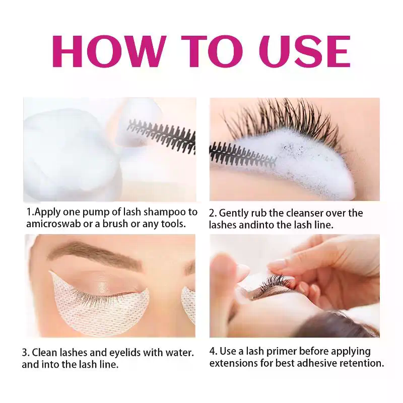 40ml Pianka do mycia rzęs z pę – Eyelash Extension Foam Cleanser recenzja i cena