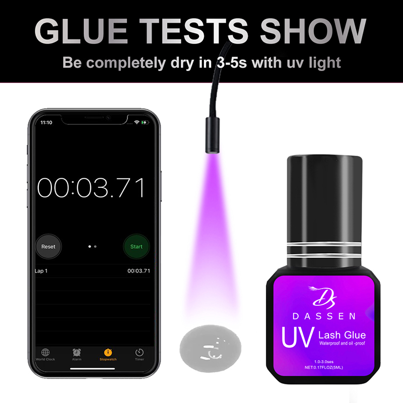 Klej UV Dassen do rzęs 1s, pro – Eyelash Extension Uv recenzja i cena